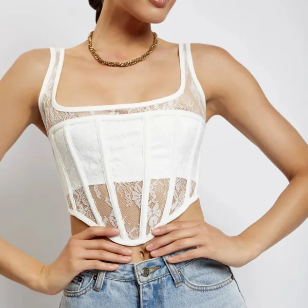 bustier-dentelle-transparent Priehľadné čipkované poprsie ženski
