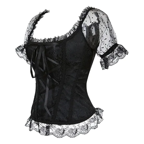 corset-noir-lacet-zoom-profil Snurovaci korzet